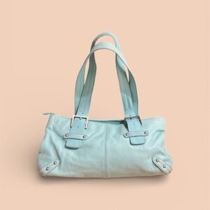 Vintage Y2K Aqua Shoulder Bag